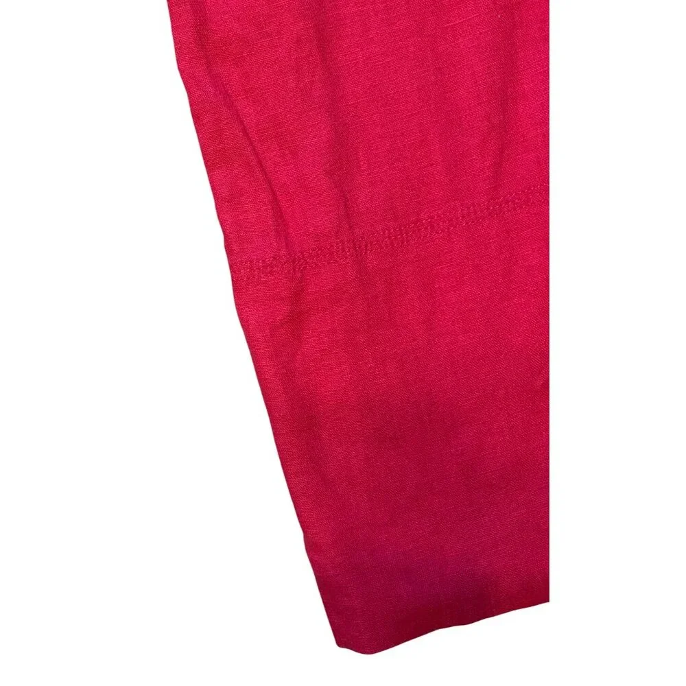 NWT Banana Republic L 14 Linen Blend Palazzo Pants Lagenlook Trousers Pull On